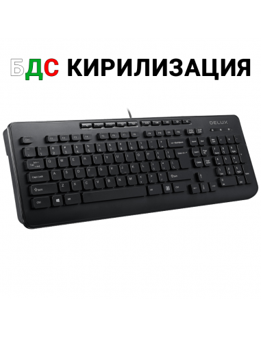 Клавиатура DELUX OM-02U BLACK